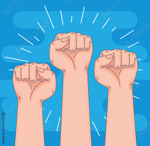 fists hands up