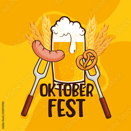 oktober fest lettering template