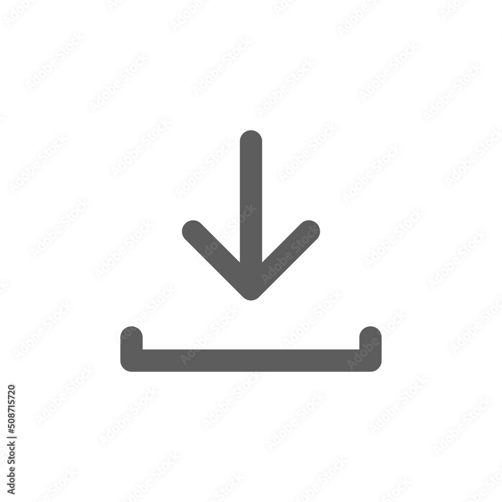 Download Icon. isolated on white background. Download Icon. isolated on white background.