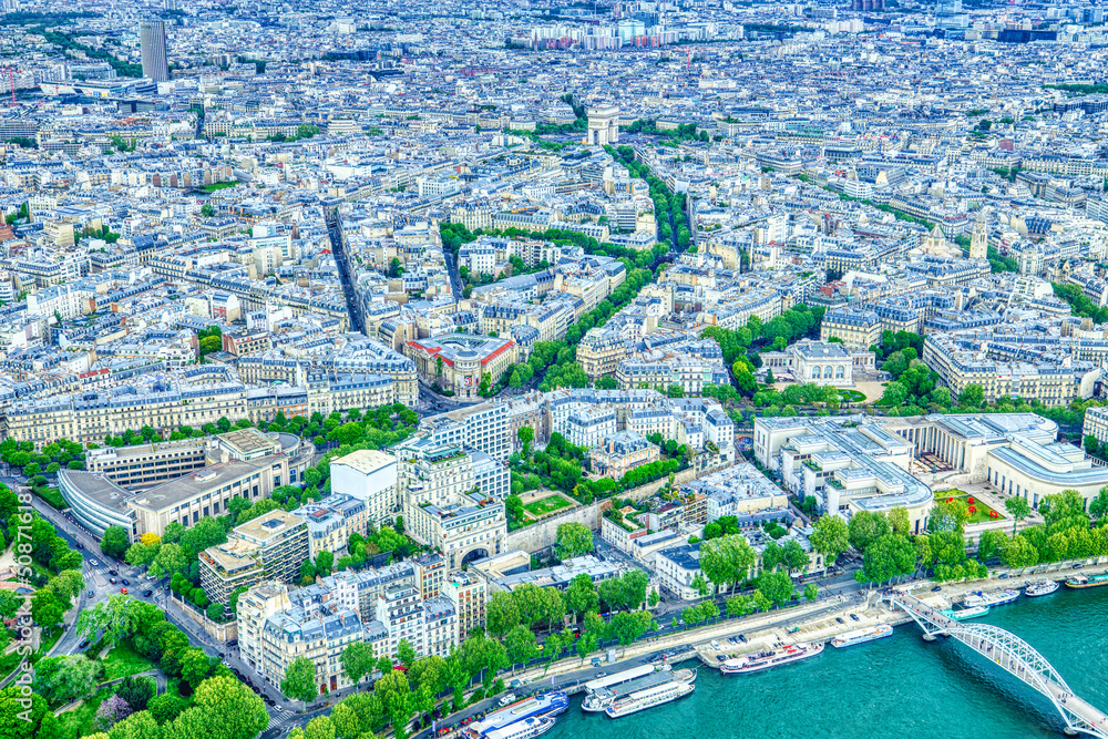 Panorama view of Paris, France