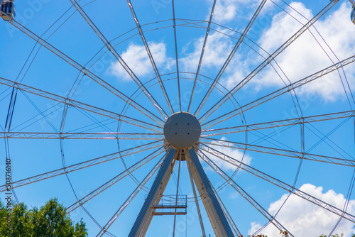 Ferris wheel at Albert dock, Liverpool, England, UK