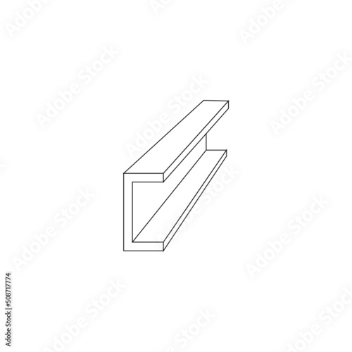 Steel product vector icon
