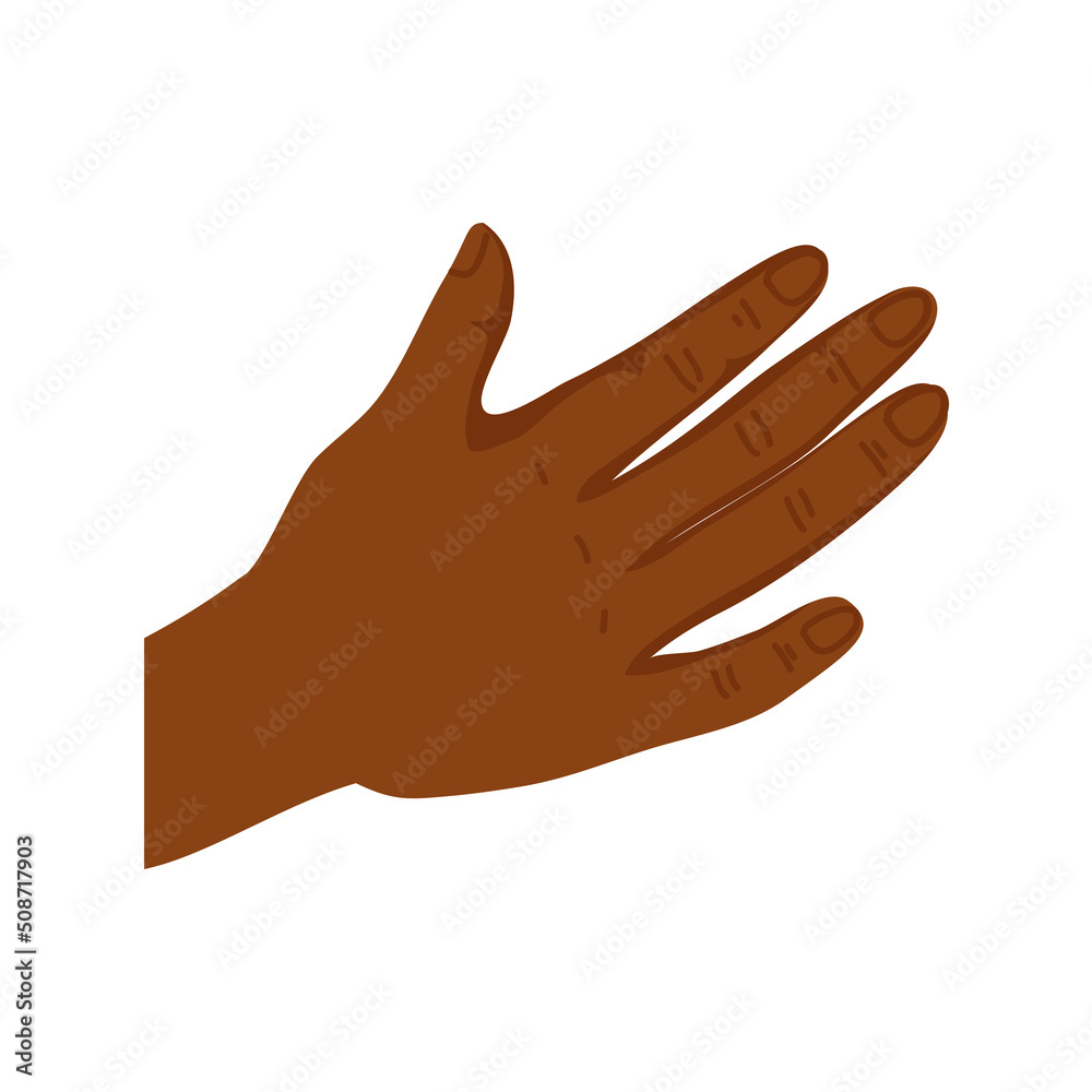 Fototapeta premium afro hand human receiving