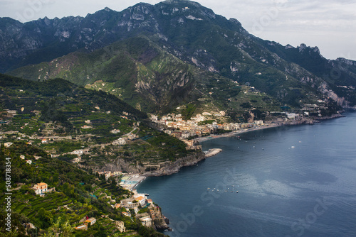 View from Ravello to the Amalfi Coast