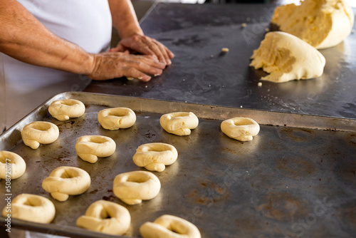 Photography Preparation of the traditional pandequeso - Traditional Colombian food