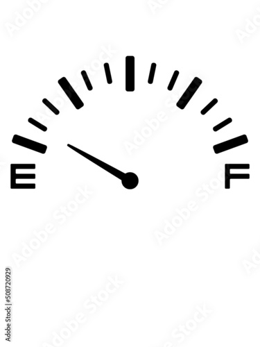 Anzeige Tank Leer Tankfüllung 