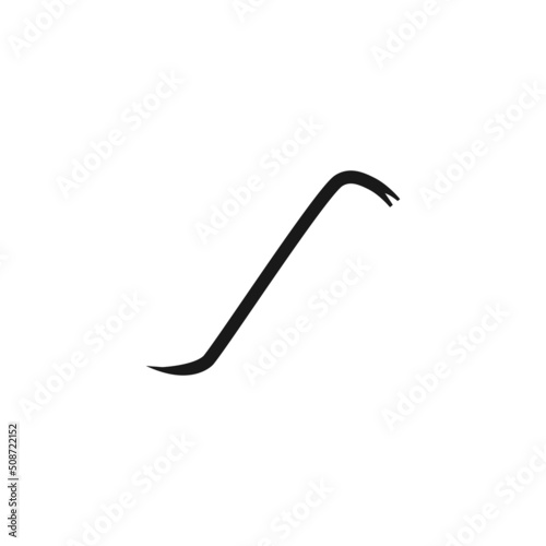 Crowbar iconvektor illustrtation design