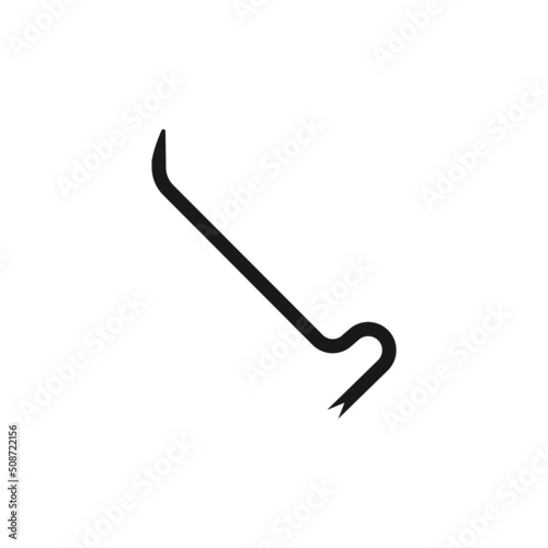 Crowbar iconvektor illustrtation design