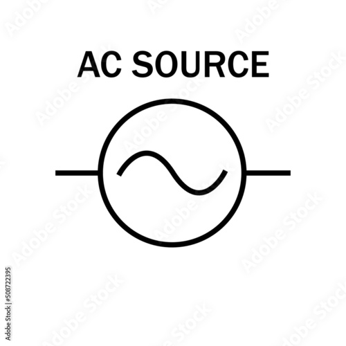 AC source vector symbol electrical