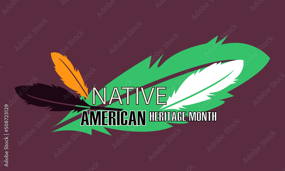 Native American heritage month. Vector illustration