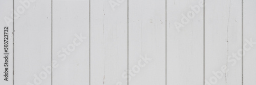 Wood texture. Light gray wooden wall. Vertical wood planks. Wide panoramic rustic texture for background and design.