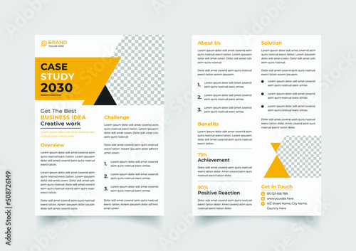 Creative case study flyer template