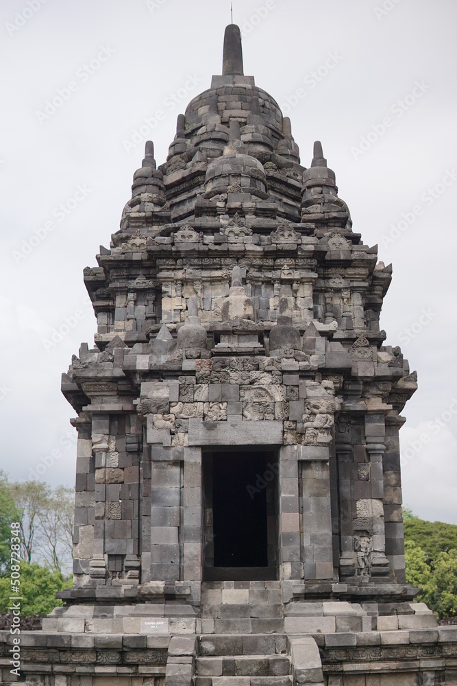 The exoticism of historical tourism of the Sewu Temple building in Central Java, Indonesia.
This temple was built in the 8th century AD by King Rakai Panangkaran of the Ancient Mataram Kingdom
