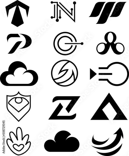 15 logos vector set