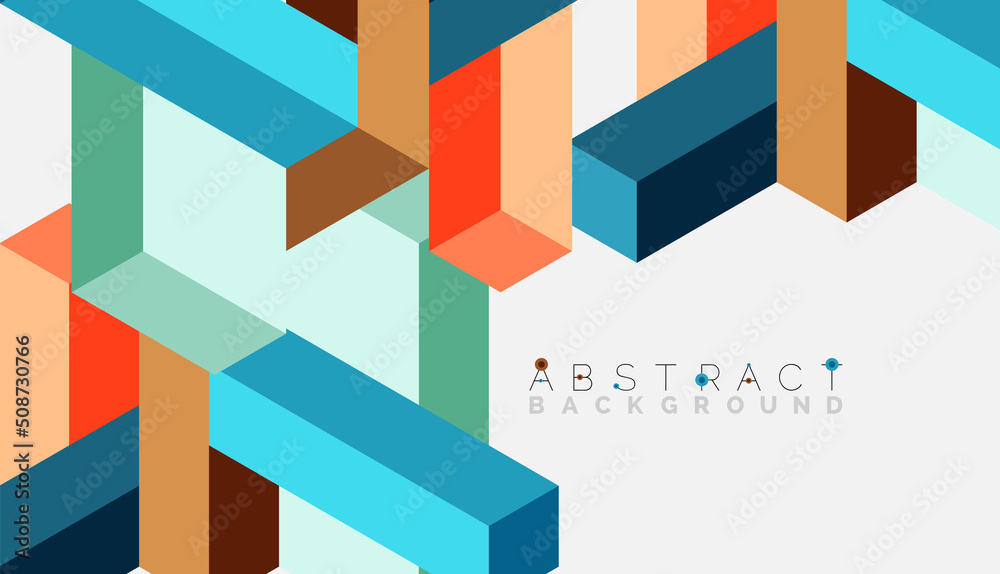 Abstract background. 3d cubes, cubic elements and blocks. Techno or business concept for wallpaper, banner, background, landing page Abstract background. 3d cubes, cubic elements and blocks. Techno or business concept for wallpaper, banner, background, landing page