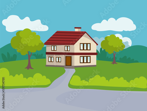 House and compound illustration © Carrot