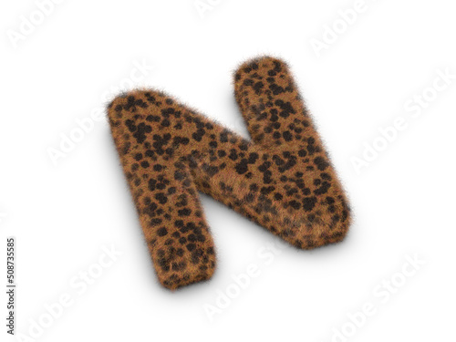 Wallpaper Mural Fur letter N Torontodigital.ca