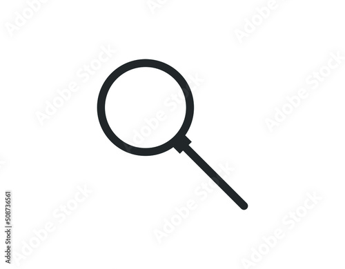 Search icon vector isolated on white background.
