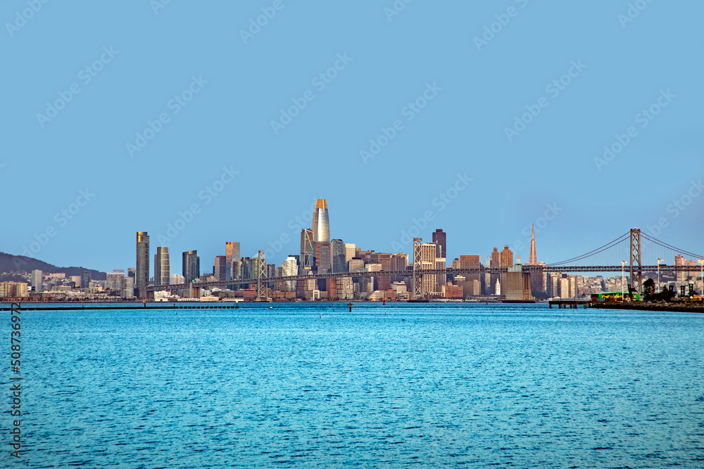 scenic sunrise in San Francisco scenic sunrise in San Francisco