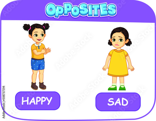 LEARNING OPPOSITES HAPPY AND SAD