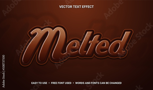 Melted Editable Vector Text Effect