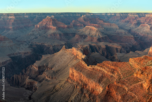 scenic sunset view of the Grand Canyon   USA