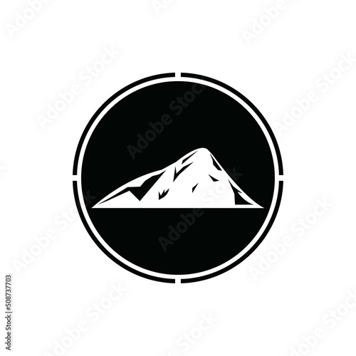 Mountain icon Logo Template Vector illustration design