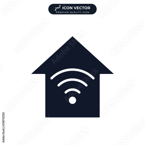 smart home icon symbol template for graphic and web design collection logo vector illustration