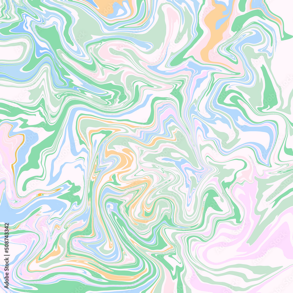 Abstract marbled texture with dynamic wavy stripes in light pastel colors Abstract marbled texture with dynamic wavy stripes in light pastel colors