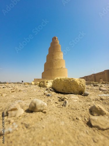 Samarra Minaret looks like the tower of Babel Iraq