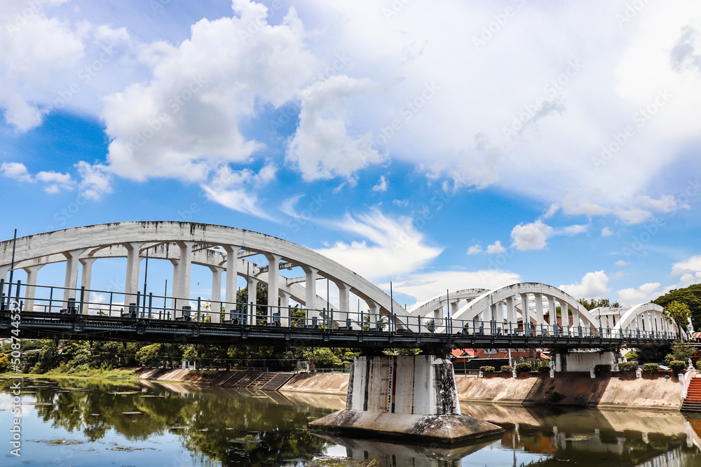 Old bridge in Lampang, Thailand. Old bridge in Lampang, Thailand.