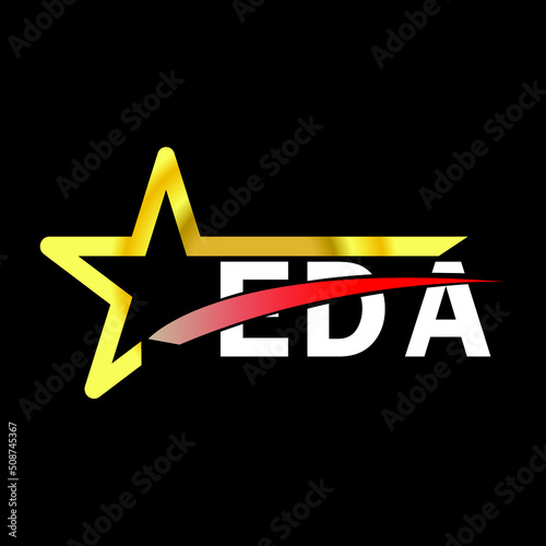 EDA letter logo design. EDA creative  letter logo. simple and modern letter logo. EDA alphabet letter logo for business. Creative corporate identity and lettering. vector modern logo  photo