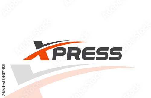 Xpress logo X logo vector X typography logo