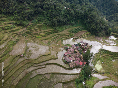 Heritage Rice Terraces in the  Banaue Mountain Province Philippines photo