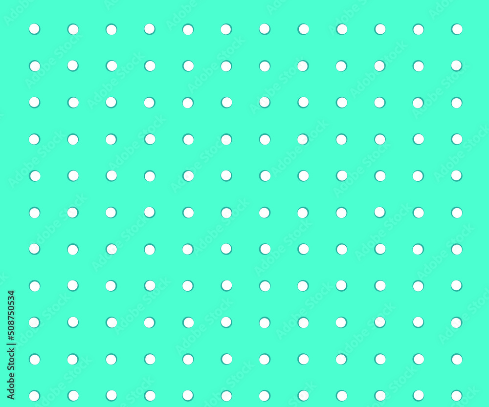 Basic Repeatable White Circle aqua background Pattern. Simple Geometric Pattern For Backgrounds. Cliparts, Vectors, And Stock Illustration, 3