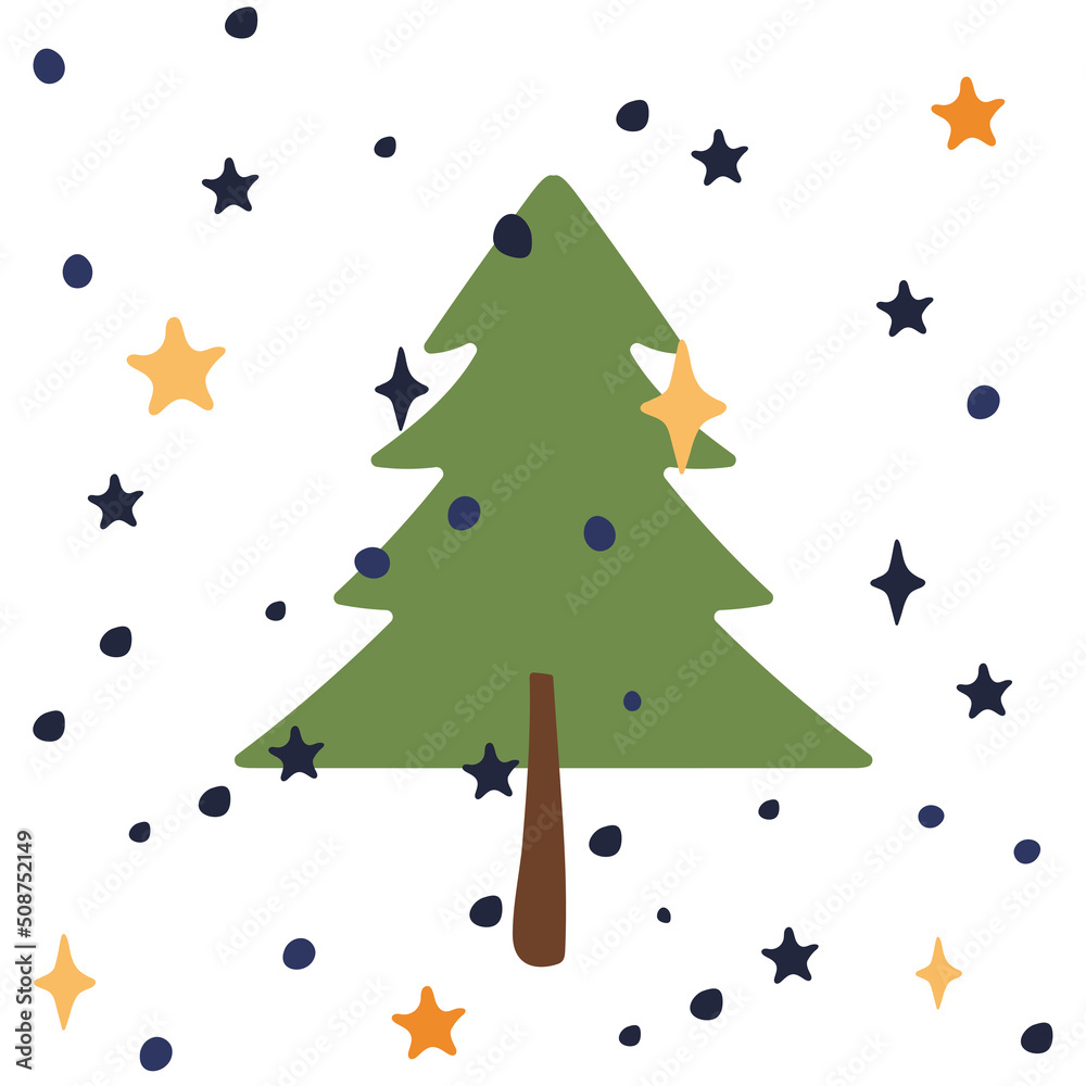 Christmas tree fir vector