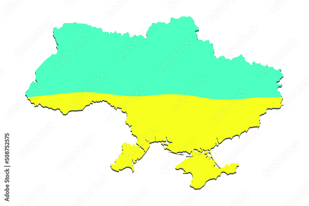 Map of Ukraine on a white background