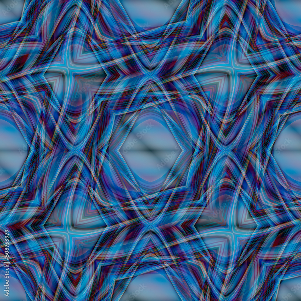 Abstract blue psychedelic background for use in design, web themes, internet.