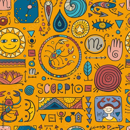 Scorpio zodiac sign. Element of Water.