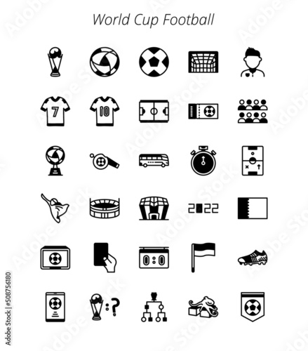 Football and world cup icon det