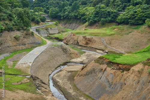 神奈川県清川村　渇水の宮ケ瀬湖
 photo