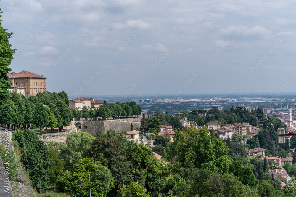 Bergamo city view