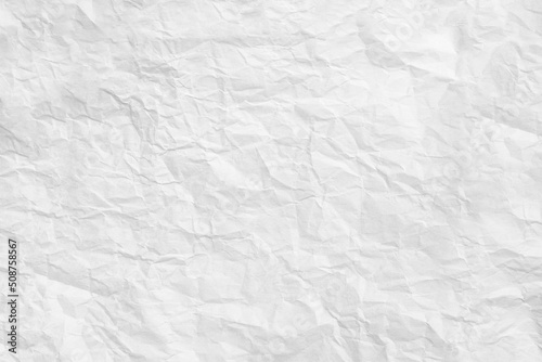 White paper crumpled wrinkled sheet texture background