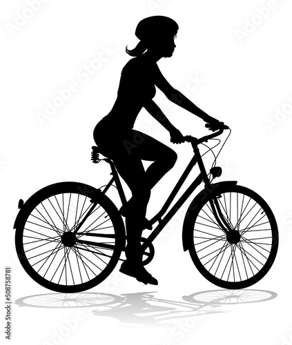 Bike and Bicyclist Silhouette © Christos Georghiou