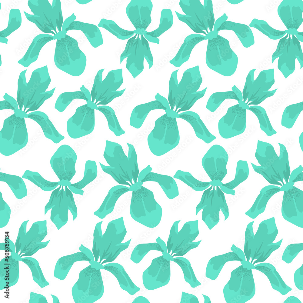 seamless pattern with the image of flowers and plants drawn with a calligraphic brush in the art nouveau and art nouveau style seamless pattern with the image of flowers and plants drawn with a calligraphic brush in the art nouveau and art nouveau style