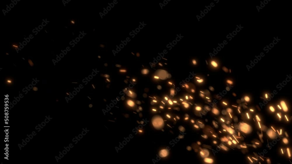 epic opening titles fire sparks background video