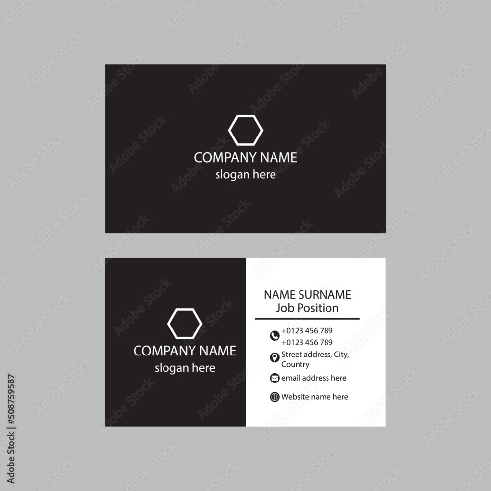 business card design template