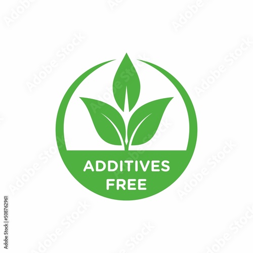Additives free icon product vector image