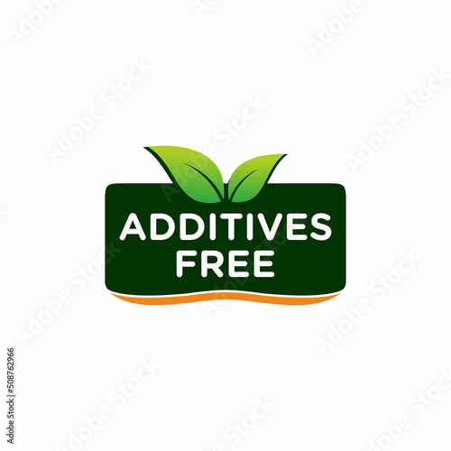 Additives free icon product vector image