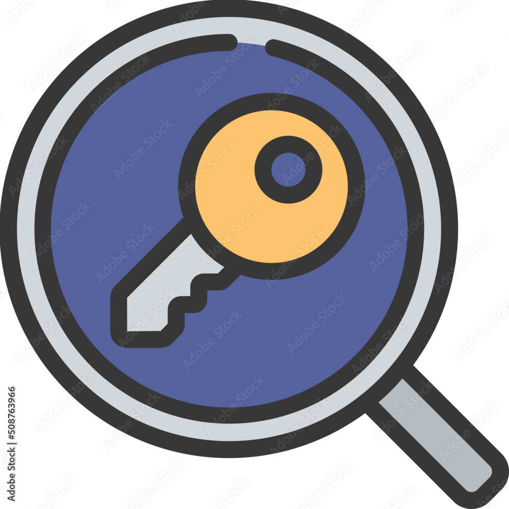 Key Search Icon Key Search Icon